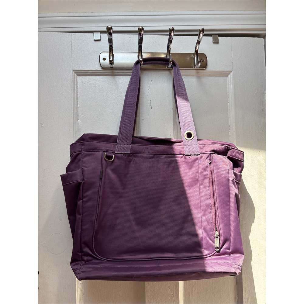 ebags Purple Tote Bag With Insert 13 X 15"